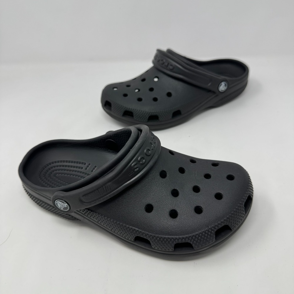 Crocs Classic Clogs Black Unisex Comfort Slip On Shoes Size Men's 4 Women's 6